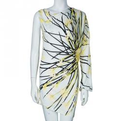 Pre Owned Class by Roberto Cavalli One Shoulder Printed Dress M