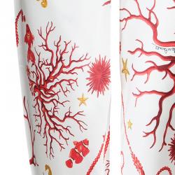 Pre Owned بنطلون كلاس باي روبرتو كافالي حرير مطبوع M