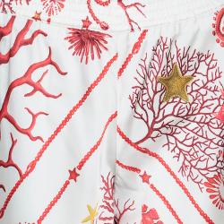 Pre Owned بنطلون كلاس باي روبرتو كافالي حرير مطبوع M