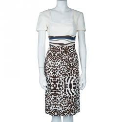 Pre Owned Class by Roberto Cavalli Printed Dress M