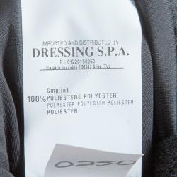 Pre Owned فستان كلاس باي روبرتو كافالي رصاصي مجسم S