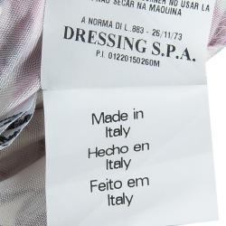 Pre Owned فستان ماكسي كلاس باي روبرتو كافالي طباعة موردة بحمالات رفيعة M