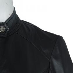 Pre Owned جاكيت كلاس باي روبرتو كافالي حلقات سوداء مزينة مقاس M
