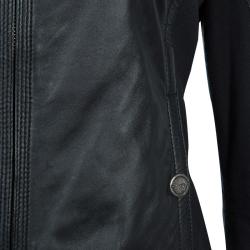 Pre Owned جاكيت كلاس باي روبرتو كافالي حلقات سوداء مزينة مقاس M