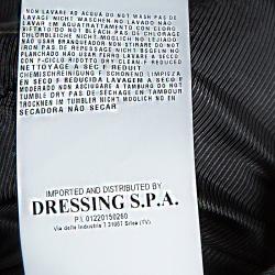 Pre Owned جاكيت كلاس باي روبرتو كافالي حلقات سوداء مزينة مقاس M