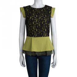 Cavalli Class by Roberto Cavalli Two Tone Layered Blouse M
