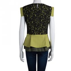 Cavalli Class by Roberto Cavalli Two Tone Layered Blouse M