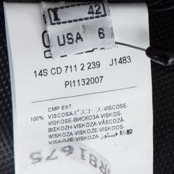 مملوكة مسبقًا Class by Roberto Cavalli Navy Blue Floral Printed Knit Draped Maxi Skirt M