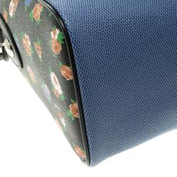 Coach Blue/Black Denim Effect Coated Canvas Mini Bennett Satchel
