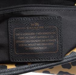 Coach Leopard Print Coated Canvas City Zip Tote