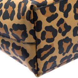 Coach Leopard Print Coated Canvas City Zip Tote