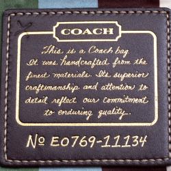 Pre Owned Coach Black Leather Flap Shoulder Bag