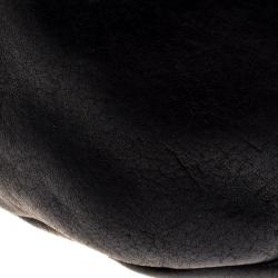 Pre Owned Coach Black Leather Flap Shoulder Bag