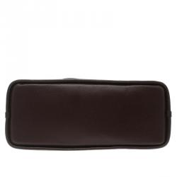 Pre Owned Coach Burgundy Leather Cora Dome Satchel