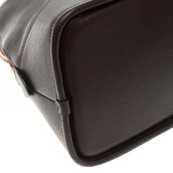 Pre Owned Coach Burgundy Leather Cora Dome Satchel