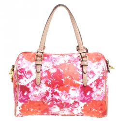 Coach Multicolor Floral Print Coated Canvas Mini Bennett Satchel