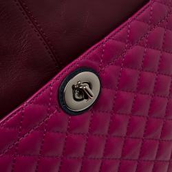 Pre Owned Coach Multicolor Leather and Suede Colorblock Park Hobo