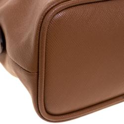 Coach Brown Leatehr Small Peyton Satchel