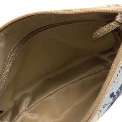 Pre Owned Coach Multicolor Leather and Fabric Patchwork Crossbody Bag