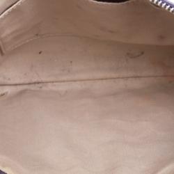 Pre Owned Coach Purple Leather Crossbody Bag