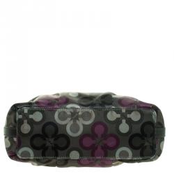 Pre Owned Coach Multicolor Satin Shoulder Bag