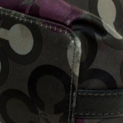 Pre Owned Coach Multicolor Satin Shoulder Bag