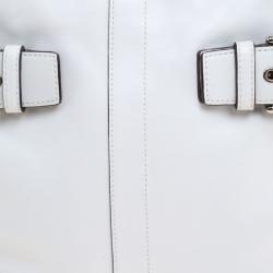 Coach White Leather Hobo