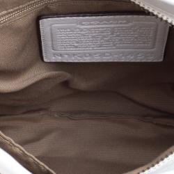 Coach White Leather Hobo
