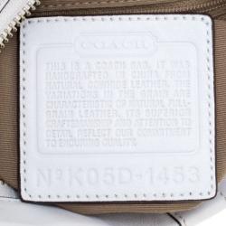 Coach White Leather Hobo
