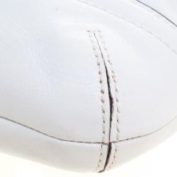 Coach White Leather Hobo