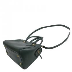 Pre Owned Coach Dark Green Leather Vintage Madison Sutton Satchel