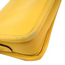 Pre Owned Coach Yellow Leather Legacy Penny Shoulder Bag