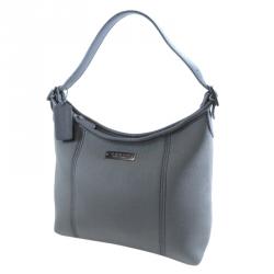 Pre Owned Coach Grey Neoprene/Leather Hobo