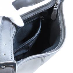 Pre Owned Coach Grey Neoprene/Leather Hobo