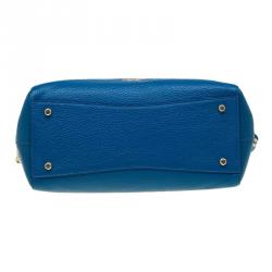 Coach Blue Leather Swagger Carryall Top Handle Bag