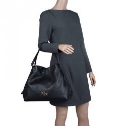 Pre Owned Coach Black leather Edie shoulder bag 31