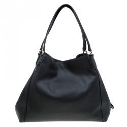 Pre Owned Coach Black leather Edie shoulder bag 31