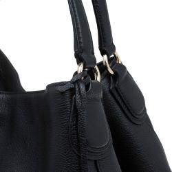Pre Owned Coach Black leather Edie shoulder bag 31