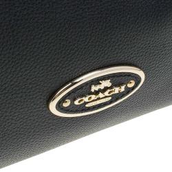 Pre Owned Coach Black leather Edie shoulder bag 31