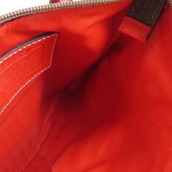Pre Owned Coach Signature Canvas/Patent Leather Shoulder Bag