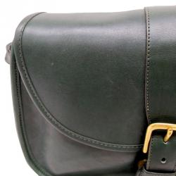 Coach Black Leather Saddle Shoulder Bag 