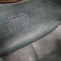 Coach Black Leather Saddle Shoulder Bag 
