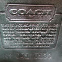 Coach Black Leather Saddle Shoulder Bag 