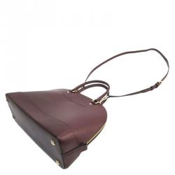 Coach Bordeaux Leather Sierra Dome Satchel Bag
