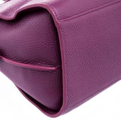 Coach Plum Grain Leather Mini Nolita Satchel