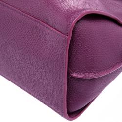 Coach Plum Grain Leather Mini Nolita Satchel