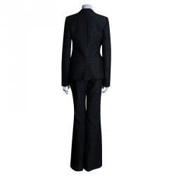 Pre Owned D&G Charcoal Grey Pantsuit M