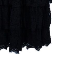 D and G Ruffle Tiered Lace Maxi Gown S
