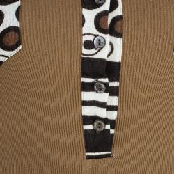 Pre Owned D&G Brown Knit Top S