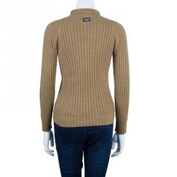 D and G Beige Turtleneck Sweater L